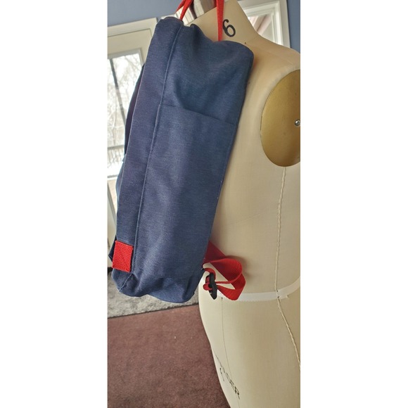 Fjallraven Re-Kanken Backpack Navy Blue Red Recycled Polyester 23510 Mens Womens - Picture 2 of 5